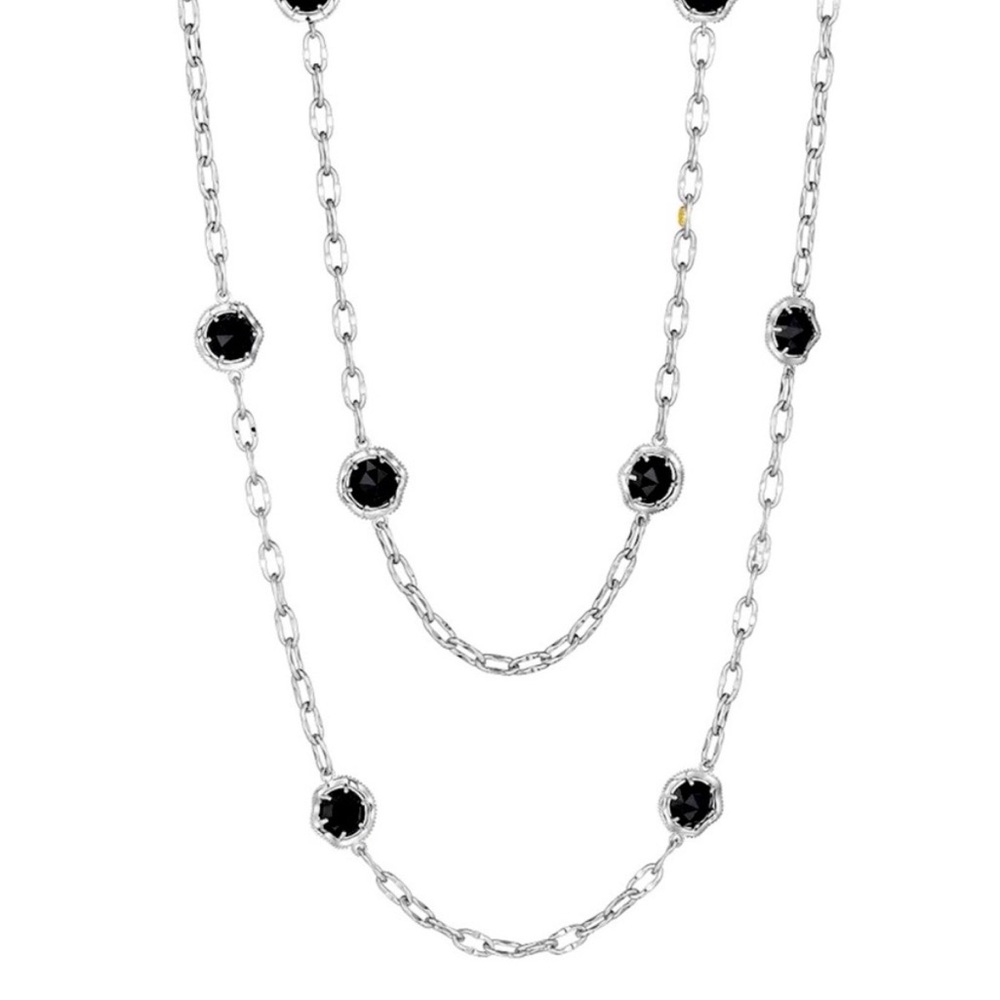 Tacori "Candy Drop" black onyx necklace .925